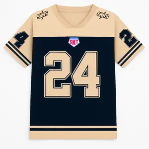 baju jersey Vintage ruby coklat hitam 24 SKTSHIRT