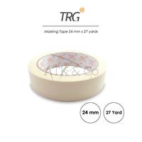 Gambar TRG Lakban Isolasi Kertas 1 Inch 24mm x 27 Yard - Masking Tape Tebal Murah Lengket 24 mm TRG dari ATK & Co Kota Bandung 1 Tokopedia