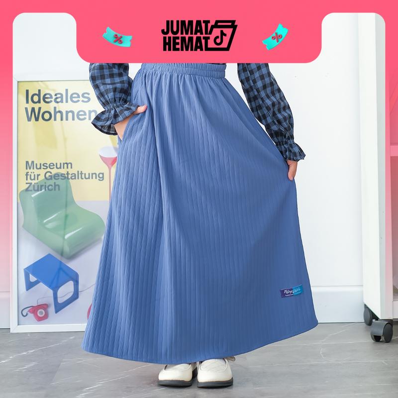 MANASIKANA Zola Skirt Rok Anak Perempuan Premium Knitt 3-13 tahun Fashion 8