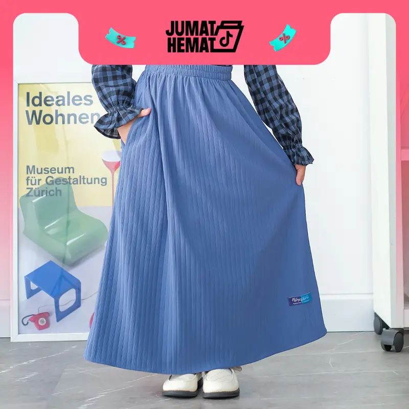 MANASIKANA Zola Skirt Rok Anak Perempuan Premium Knitt 3-13 tahun Fashion 8