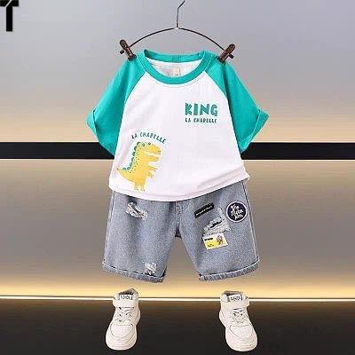 SETELAN ANAK LAKI-LAKI CELANA JEANS PENDEK TERBARU/PAKAIAN ANAK LAKI-LAKI KEKINIAN 1