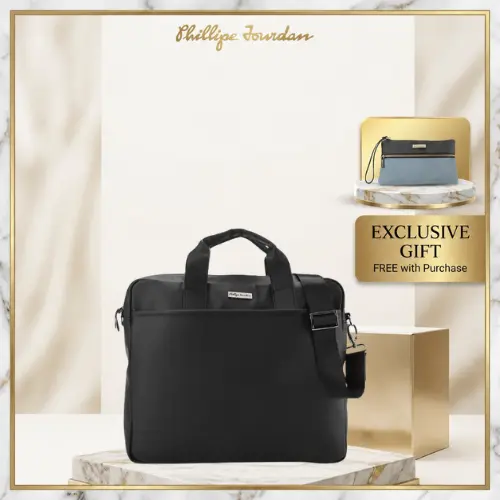 Mesengger Bag Pria Phillipe Jourdan Kenneth Hitam