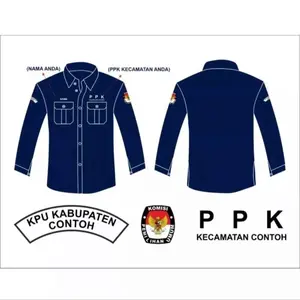 Pakaian Dinas Lapang PPK / PPS / PPD PANITIA PEMILIHAN KECAMATAN Seragam Kemeja Baju PDH PDL PPS Panitia Pemungutan Suara PPS Baju Seragam Kemeja PPS PPK PPD