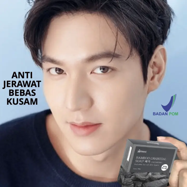 Hanasui Bamboo Charcoal & sloe vera Soap with Scrub BPOM Sabun Hanasui 2
