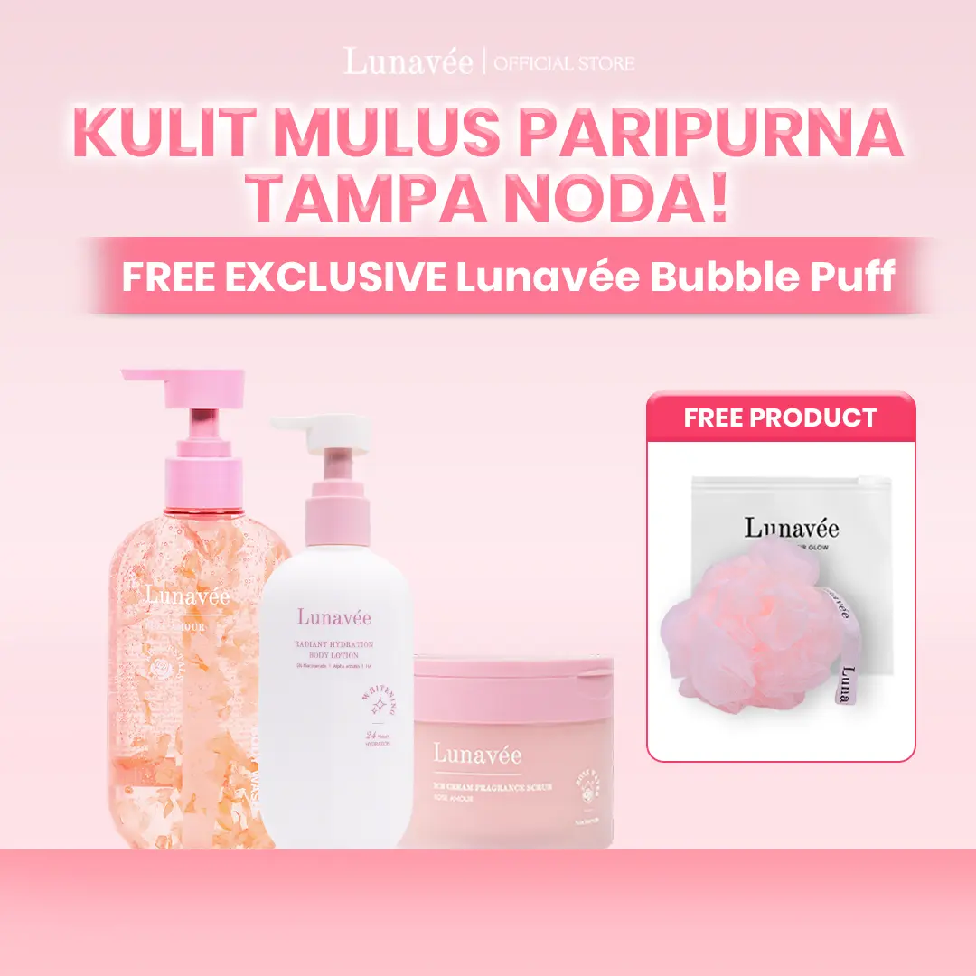 Lunavée - Glass Skin Set | Mencerahkan Kulit Kusam, Memperbaiki Skin Barrier Niacinamide Hydrating