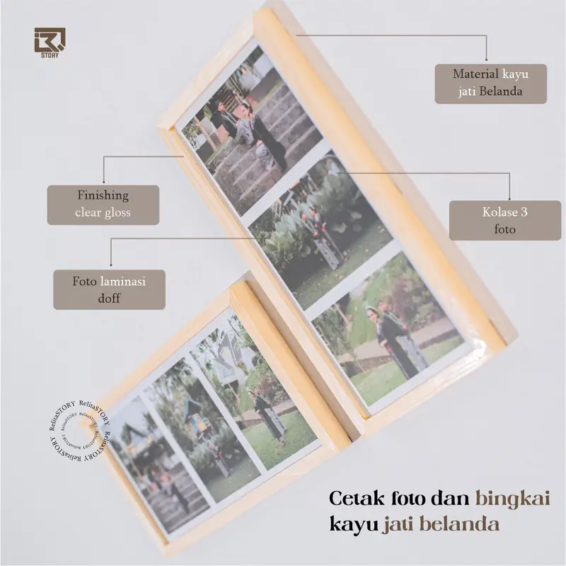 CETAK KOLASE 3 FOTO PLUS BINGKAI 15X30 3