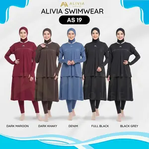 Alivia House - Alivia Swimwear AS19 - Baju renang muslimah syari dewasa wanita muslim perempuan remaja swimwear hijab