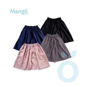 MANGO - Celana pendek RAYON Hotpants Nyaman Standar Wanita  Santai  Basic Shorts Katun Hitam Cewek  Dewasa celana pendek cewek