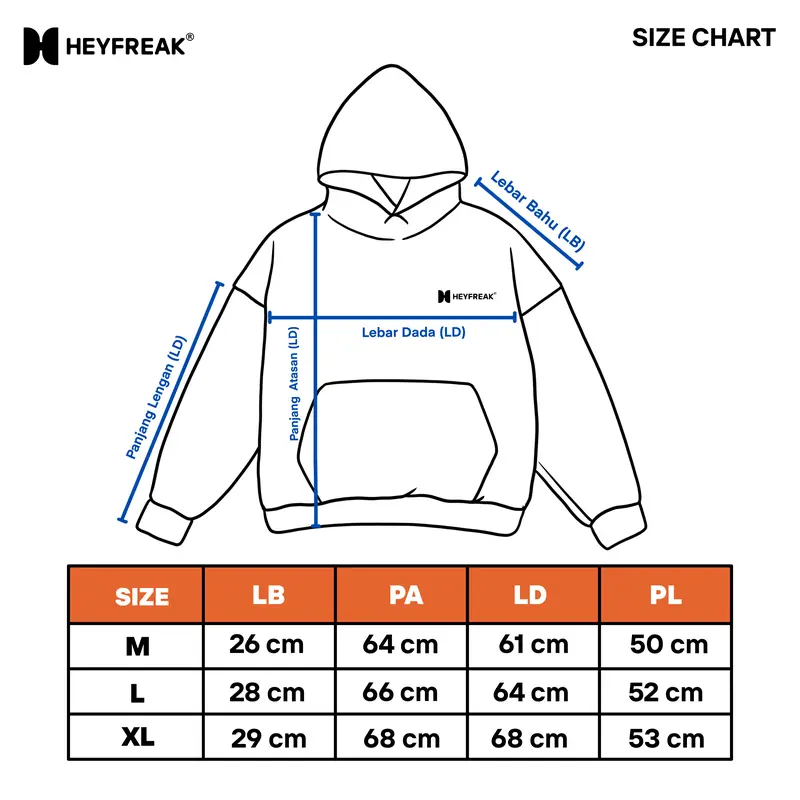 Heyfreak ( Hoodie Boxy ) Basic Logo Maroon V2 8