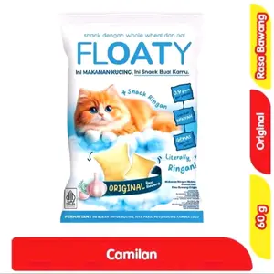 FLOATY SNACK BAWANG 60G/CAMILAN SNACK RINGAN RASA ORIGINAL AYAM BAWANG