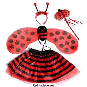 LADYBUG set Kostum anak Kumbang 4in1 kostum ladybug halloween anak