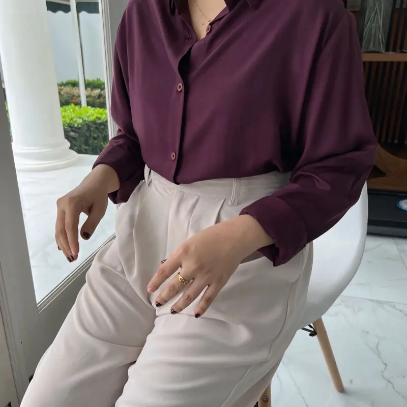 KEMEJA POLOS RAYON TWIL Baju atasan 7
