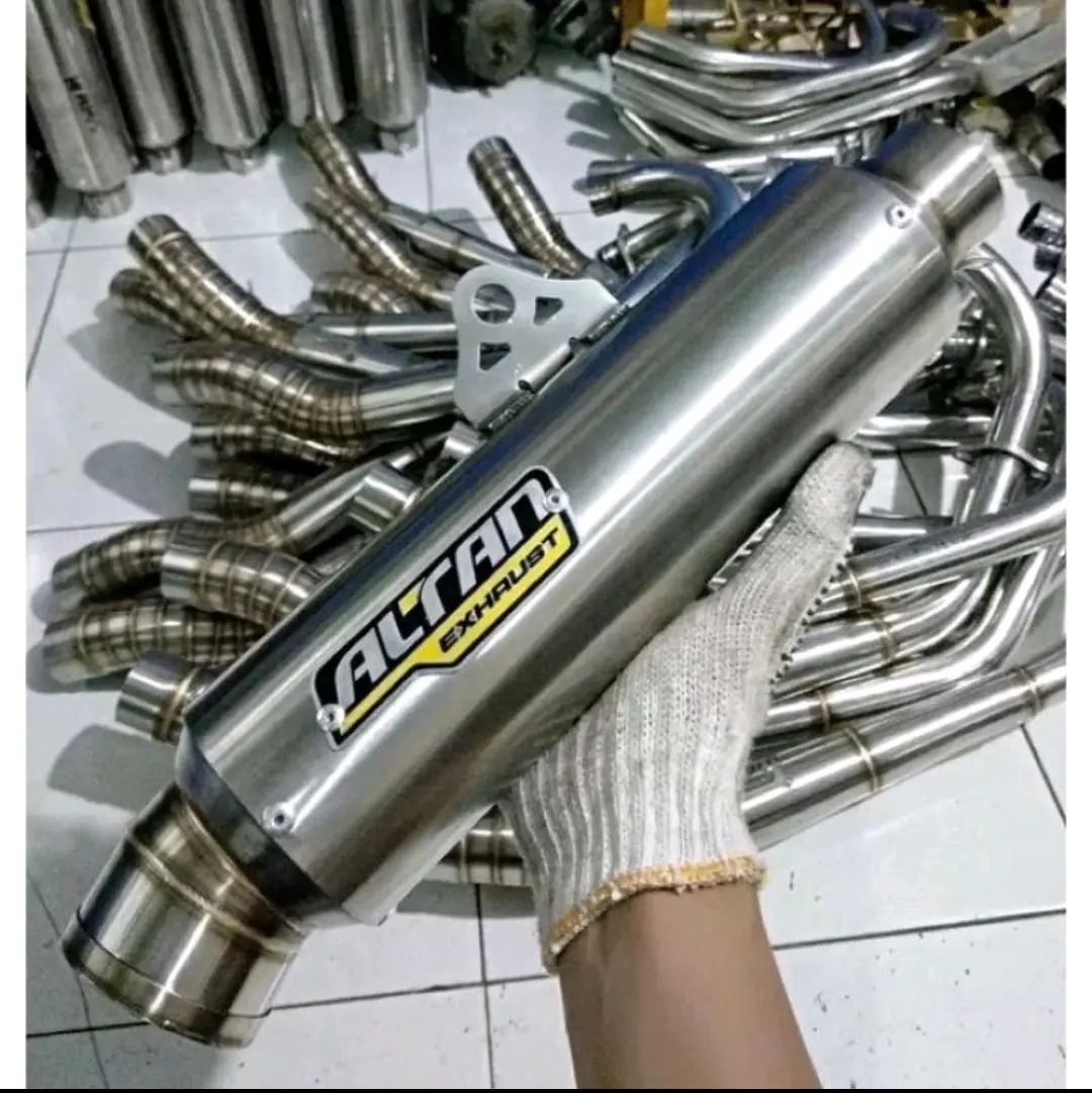 slincer knalpot altan bulat jenong p30cm inlet 50mm buat all motor