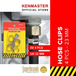 Kenmaster Klem Selang Set 4 Pcs 23 MM Yellow - KLEM034