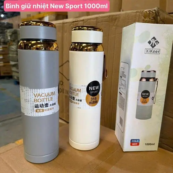 Bình Giữ Nhiệt New Sport 1000ML – Giữ Nóng Lạnh Cả Ngày, Thiết Kế Thể Thao Năng Động