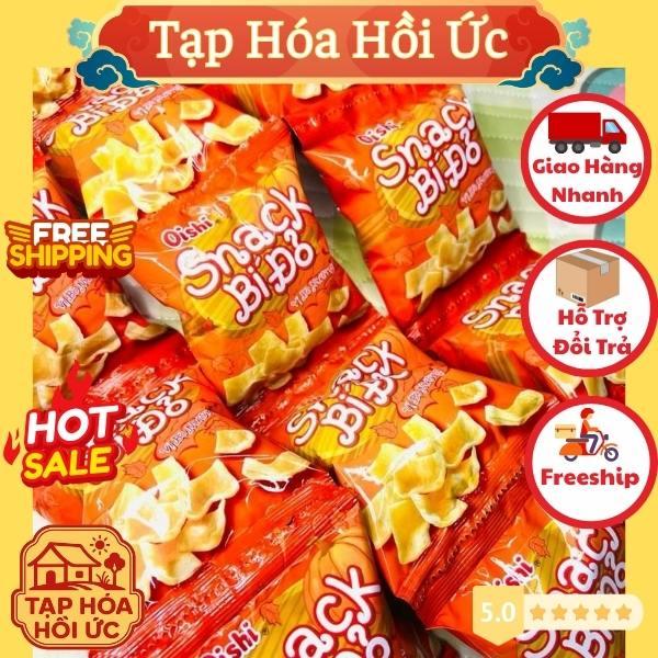 10 gói Bim Bim Snack Bí Đỏ (6g/gói) - Bim bim tuổi thơ - Đồ ăn vặt - Tạp hoá hồi ức