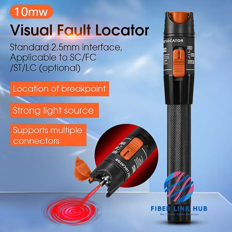 VFL 10mW Visual Vault Locator VFL 10KM Laser Senter Kabel Fiber Optik