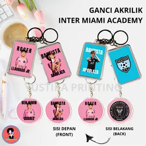 (GANCI) Gantungan Kunci Akrilik Benjamin Suarez Roger Jr Bautista Inter Miami Academy - FREE PC RANDOM