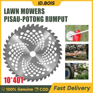 ID.BOIS Mata Pisau Pemotong Rumput/Mata Pisau Gergaji Bundar Pemotong Rumput Paduan Logam 10 Inci 40 Gigi /universal semua merek potong rumput Kayu Serbaguna