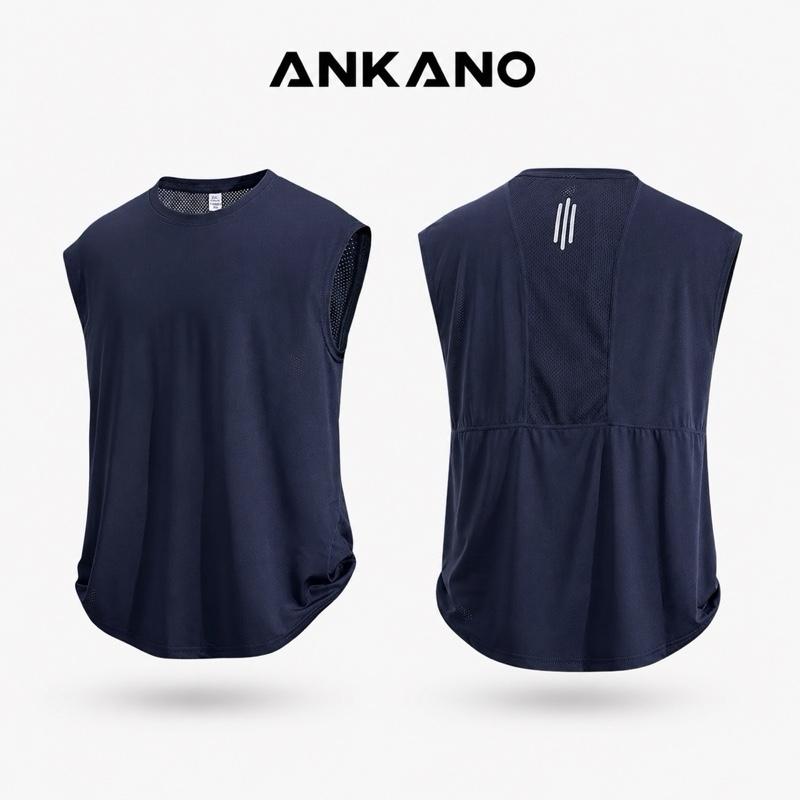 Áo thun ba lỗ nam tanktop thấm hút mồ hôi thông hơi thoáng khí cầu lông tenis…