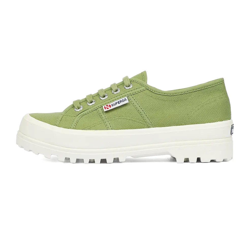 Superga 2555 Alpina Green Salvia Full Avorio