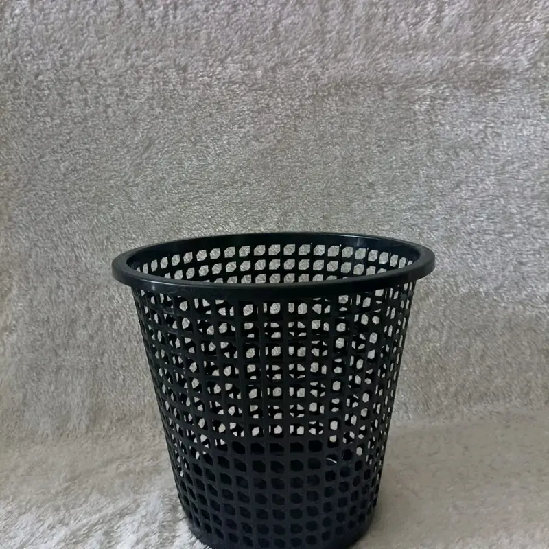 Tempat Sampah Plastik Dynamic Hitam Glossy Jumbo Diameter 27 CM - Keranjang Sampah Bulat 8003 Black 3