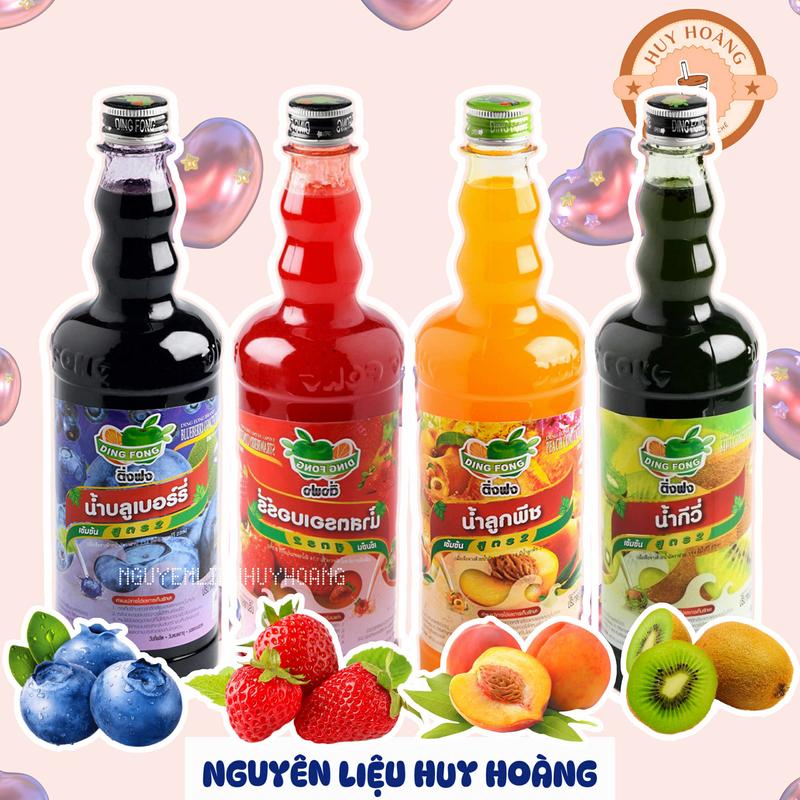   CHÍNH HÃNG  Siro DING FONG Thái Lan nhiều mùi 755ml - HUY HOANG nguyên liệu trà sữa 