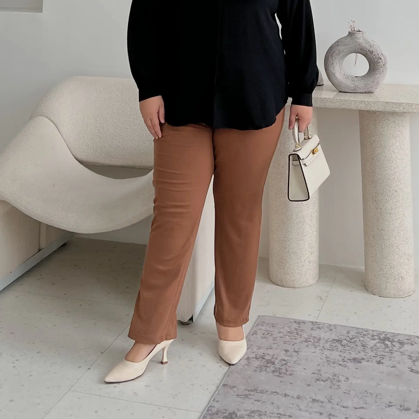Marchemode Flexy Pants Celana Panjang Knit Basic Formal Nyaman Super Stretch