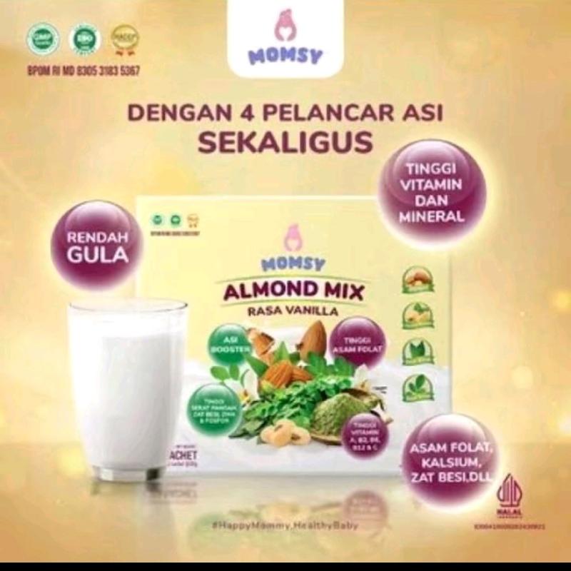 MOMSY ASI BOOSTER Almond pelancar Asi (isi 6sachet EXP 2025) 0