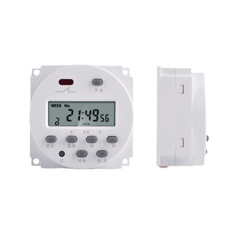 Time Switch Digital Weekly Programmable Adjustable Advertising Box Lamp Timer Light Relay Electronic Rechargeable Charger 3