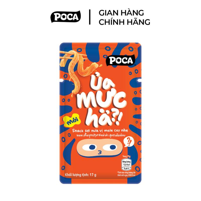POCA Snack Sợi Nưa Konjac Ủa Mực Hả 17G Vị Mala Cay Nhẹ - Hương Vị Bùng Nổ Sợi…