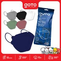 Gambar (Crazy Deal) Goto [COD] Eco Masker KF94 Earloop Face Mask Kesehatan KF94 4Ply Warna - GREY dari Goto Living Kota Tangerang 1 Tokopedia