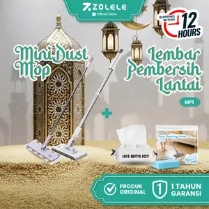 [KOL] Zolele dm02/dm03 MINI DUST MOP Penyapu + ZOLELE CS101 LEMBAR PEMBERSIH LANTAI