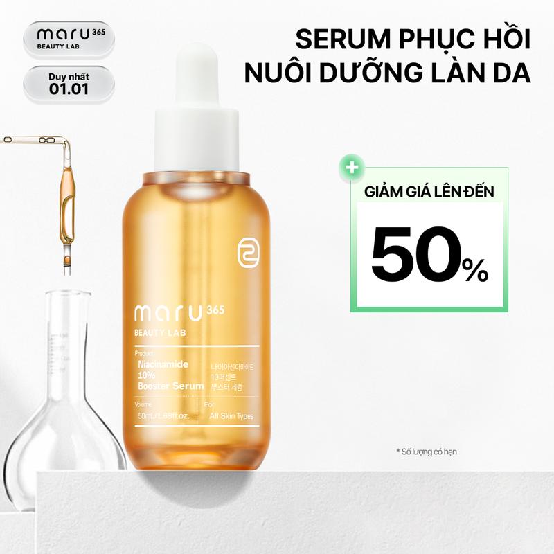 KOL - Tinh chất dưỡng sáng cấp ẩm chuyên sâu Maru365 Niacinamide 10% Booster Serum 50ml