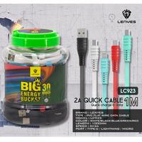 Gambar [isi 25] LENYES LC923 2a anti putus fast charging universal sync data cable kabel cas 1 meter toples - TYPE C dari LENYES INDONESIA Kota Administrasi Jakarta Pusat 3 Tokopedia