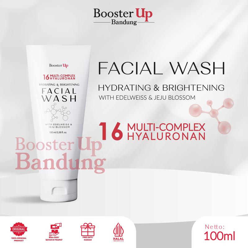 Booster Up Ultimate Skincare by Glam Shine Face Wash Ecer pembersih wajah 1