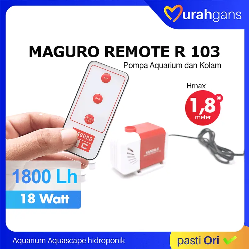 Pompa Aquarium KANDILA MAGURO REMOTE R 103 Pompa Kolam dengan Remote 1800 LH 4
