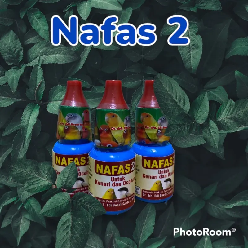 ￼Nafas 2 Obat Burung Sakit Bengkak Pernafasan dr Edi Murai Batu, Lovebird, pleci, kacer ,kenari