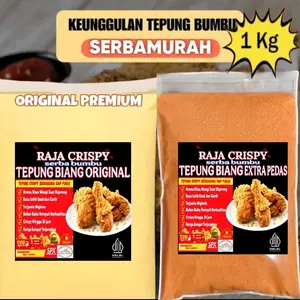 PROMO 1 Kg Tepung Biang Crispy Serbaguna Fried Chicken Exra pedas & Original Food Premium Ayam crispy