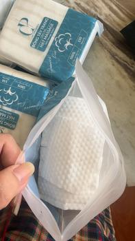 Product Review of Combo Bông Tẩy Trang Ép Định Hình Q.P Cosmétique Không Xơ Rách, Hạt Massage Sạch Sâu from T**n Y** N** 1
