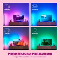 Gambar [PROMO] BELI 1 GRATIS 1 WiZ TV Sync Lights 75”- 85” with HDMI Box - Lampu TV, Bundle TV Sync 75"-85" Gratis WiZ Neon RGBIC LED strip 5m dari WiZ Lighting Official Shop Kota Administrasi Jakarta Timur 4 Tokopedia