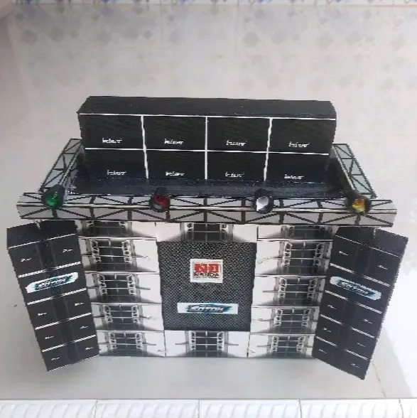 Miniatur Sound System Siap Bunyi dengan Bluetooth - Lagu Speaker tidak tanpa kabel mp4 player 1