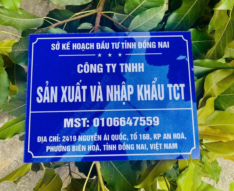 Bảng tên công ty , bảng số nhà chất liệu mica