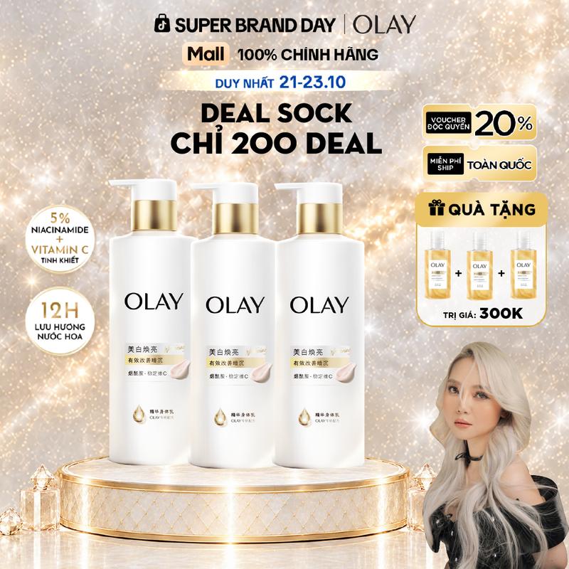Combo 3 sữa dưỡng thể Olay trắng da