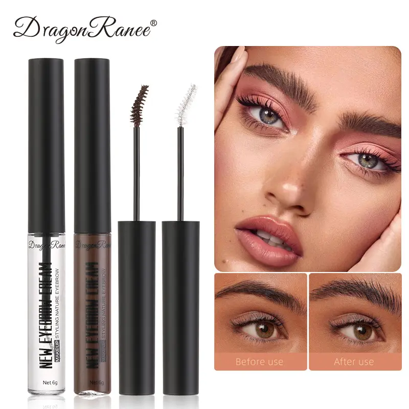 Eyebrow raincoat waterproof and sweat-proof makeup setting liquid for beginners colorless eyebrow dye transparent