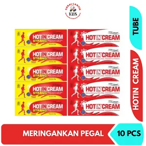 [10 PCS] Hotin Cream Strong Original 30 Gr Travel Size - Hot in Krim Membantu Meringankan Pegal-pegal Nyeri Sendi Otot Masuk Angin Perut Kembung Sakit Kepala