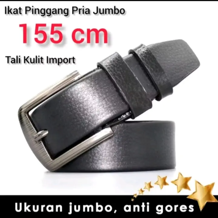 Ikat pinggang Pria Jumbo Anti Gores ModelJarum atau Rell/Sabuk anti gores pria jumbo kerja formal.
