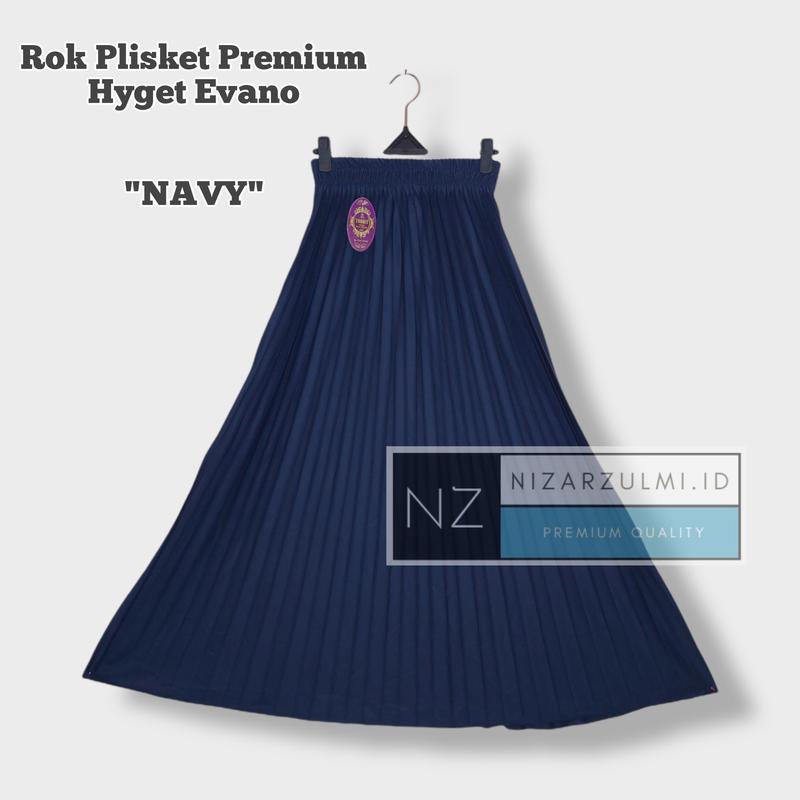 ROK PLISKET PREMIUM BAHAN EVANO TEBAL Fit Muslim Rempel Wanita Panjang Bawahan 1
