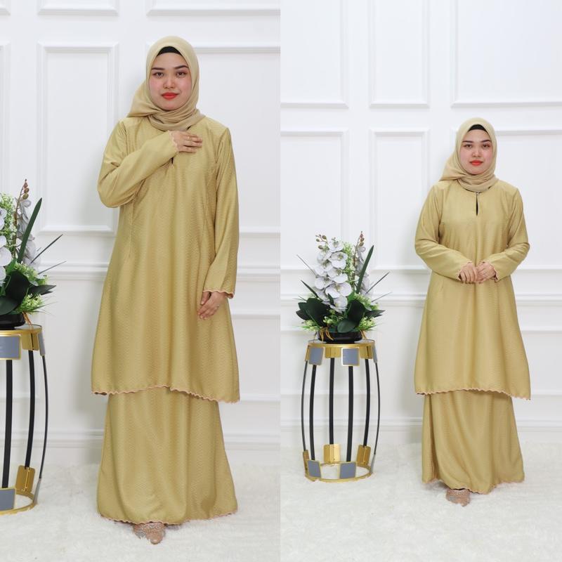 Product Introduction of KURUNG RIAU DOBBY SUTERA SULAM BIKU D3 Set 9
