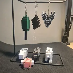 99 Nights in The Forest Gantungan Kunci Roblox Game Keychain 99 Nights Survival Deer Pet Rabbit Wolf Tree Fence Meat Rusa kelinci serigala pohon pagar daging